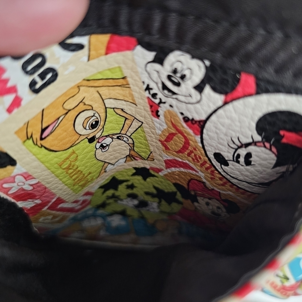 DISNEY PARKS Authentic Vintage-Classic Collage Purse Mickey Mouse & Friends - Picture 5 of 9